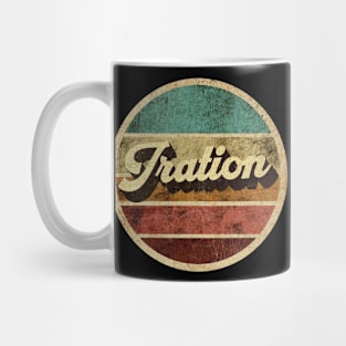 Tanatoraja, circle retro faded Iration Mug